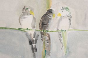 Voutsa  коллекция Hand-Painted-Wallpaper обои Birds фрагмент 1