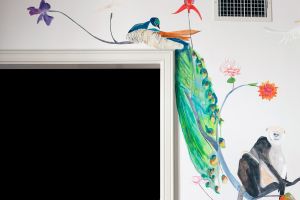 Voutsa  коллекция Hand-Painted-Wallpaper обои Peacock