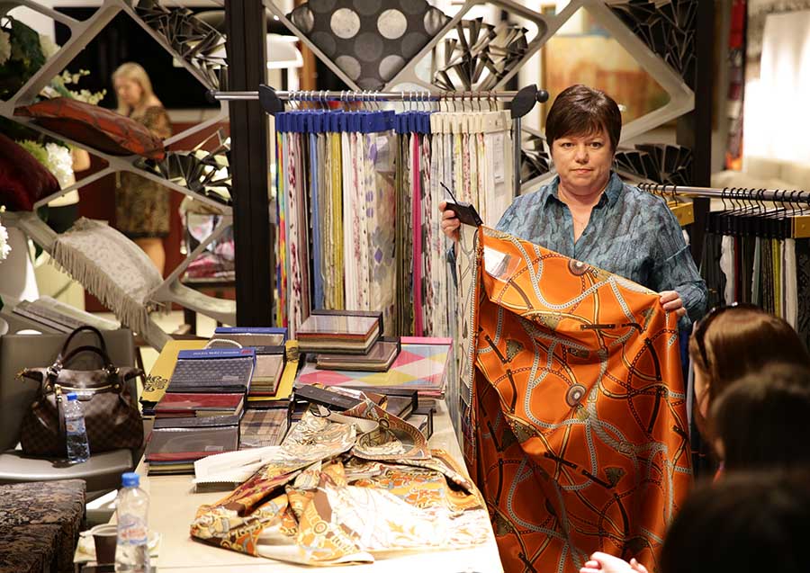  JAB ANSTOETZ - представление новой коллекции текстиля в Интерьерном салоне № 1