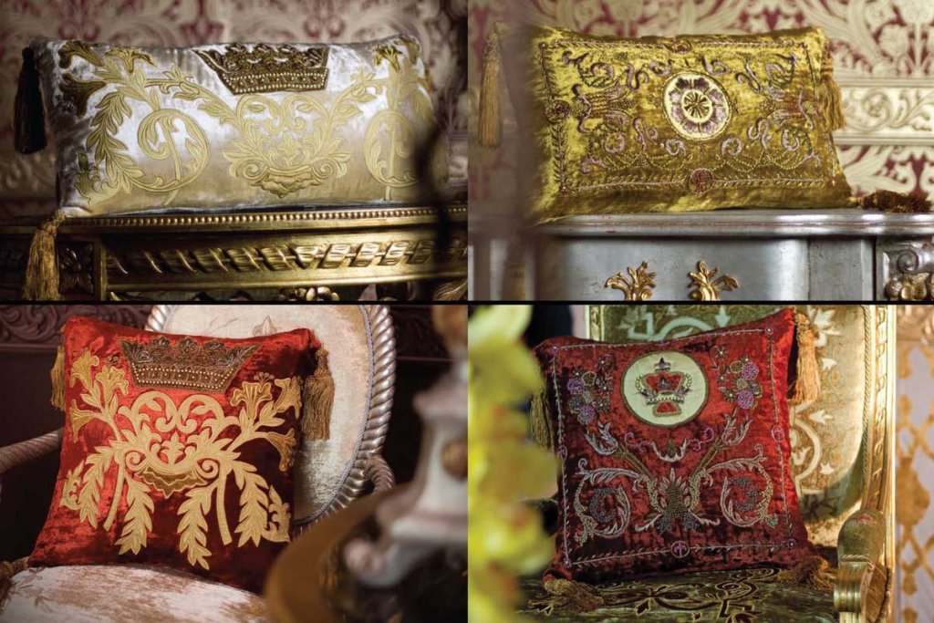 La Contessina -роскошные подушки с вышивкой
